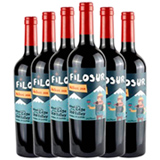 Kit com 06 Unidades de Vinho Tinto Argentino Filosur Malbec 2021 com 750 ml